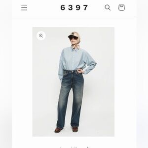 6397 Wide Jean in Highland Blue